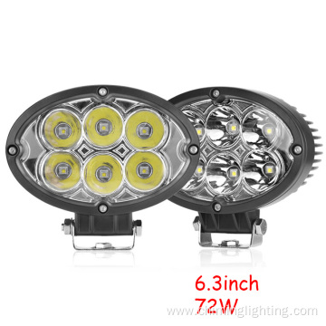 New 6.3 Inch Led Spot Light Atv Offroad Truck Car 12V 24V Mini 72W Led Work Light